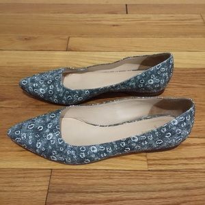 Cole Haan Snake Print Flats loafers size 8 1/2C